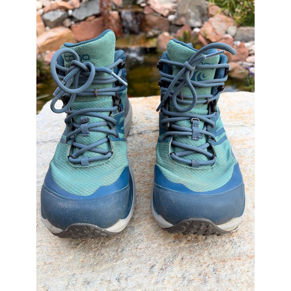 Topo Athletic Trailventure 2 WP Hiking Boots Womens 8 Blue Waterproof Vibram - Picture 4 of 9
